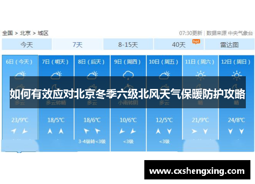 如何有效应对北京冬季六级北风天气保暖防护攻略